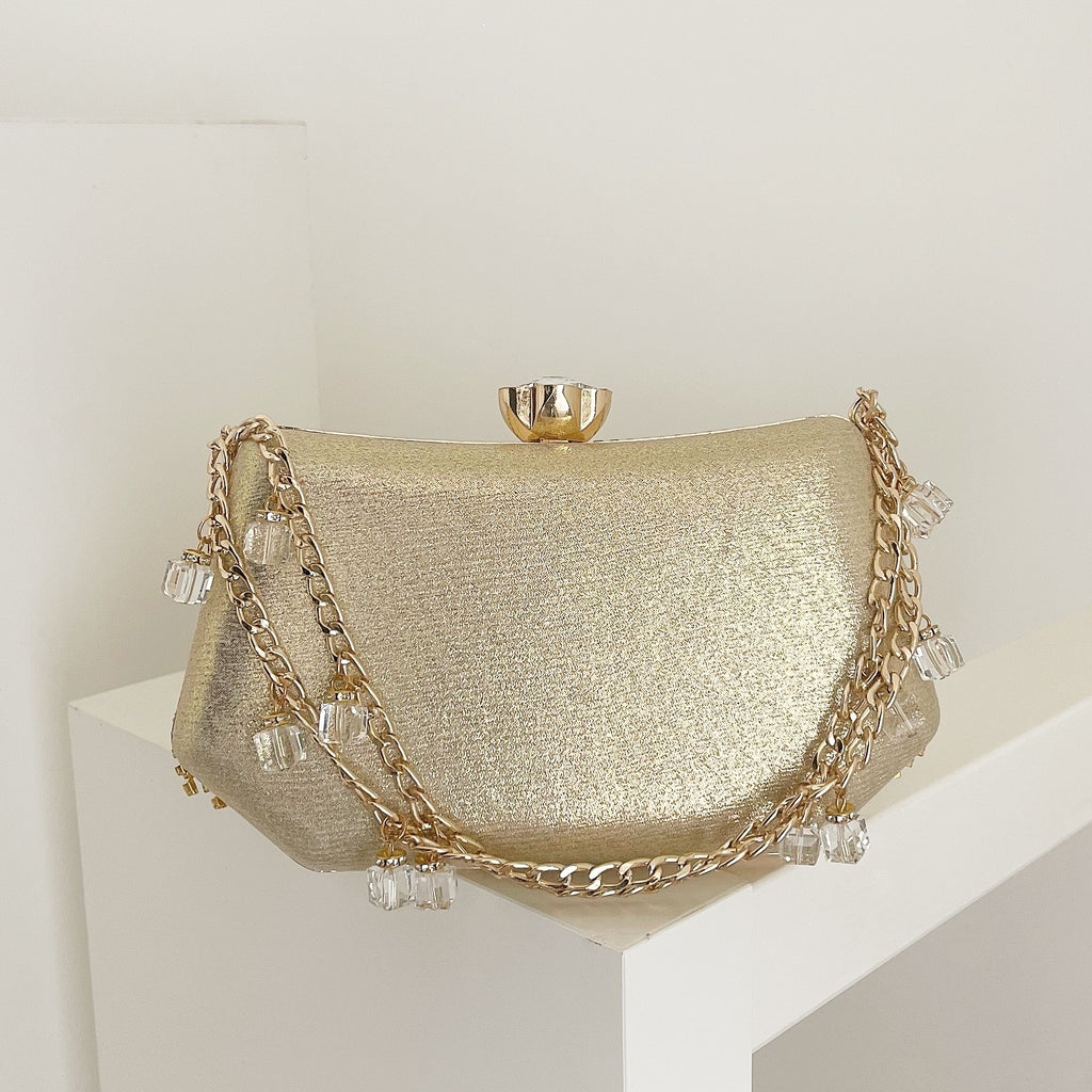 Gold Velencia Clutch