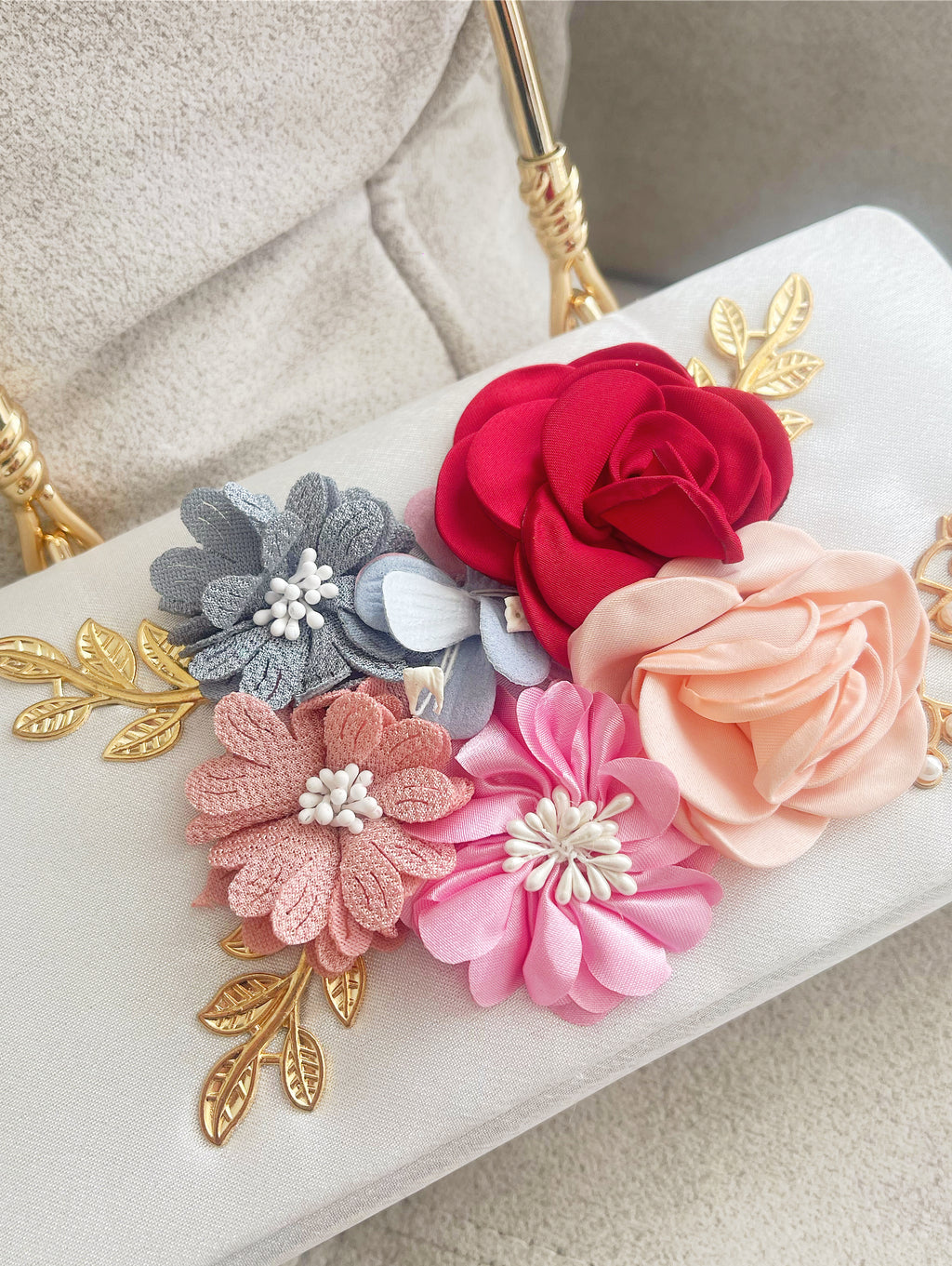 White Roselle Clutch