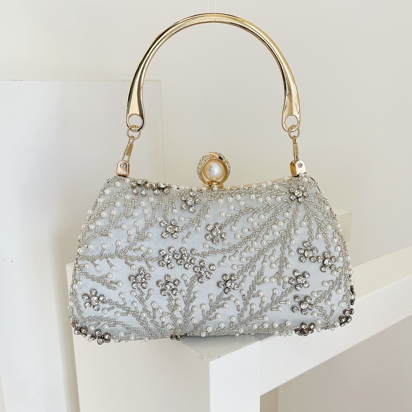 Silver Astrielle Clutch
