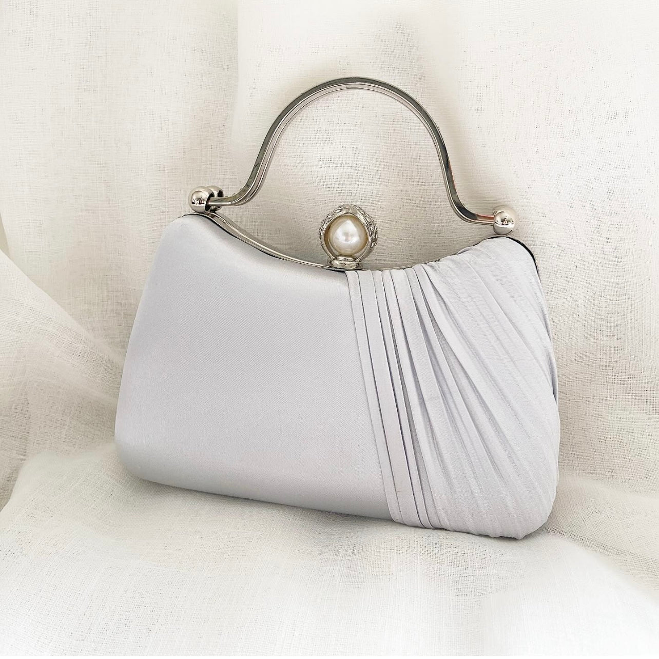 Silver Symphony Clutch