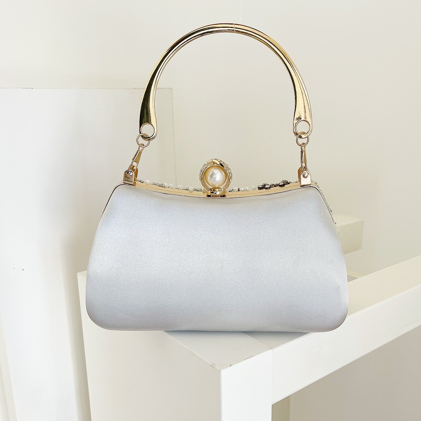 Silver Astrielle Clutch