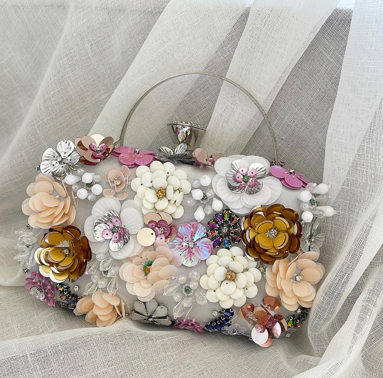 Silver Covent Clutch