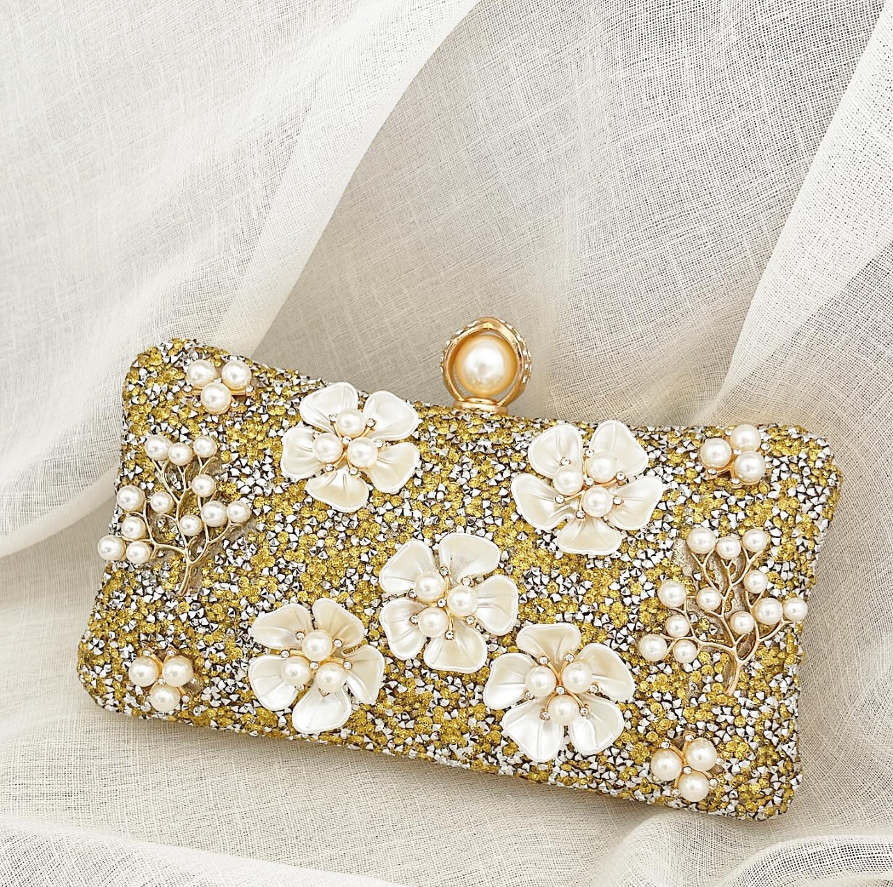 Gold Velora Clutch